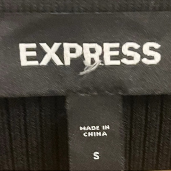 Express Classy Black Sweater Top with Ruffle edging! - Picture 3 of 5